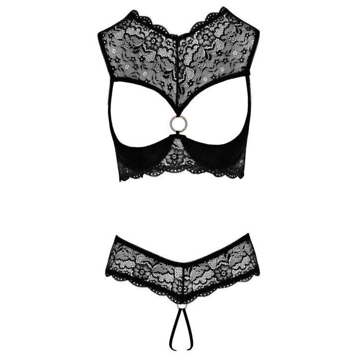 Biustonosz typu shelf COTTELLI LINGERIE - Koronkowy, lekko wyściełany, regulowane ramiączka