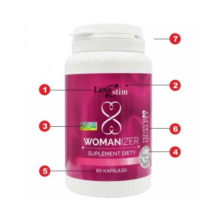 Suplement diety LoveStim Womanizer 80 kapsułek – naturalny, bez sztucznych wypełniaczy, zwiększa libido