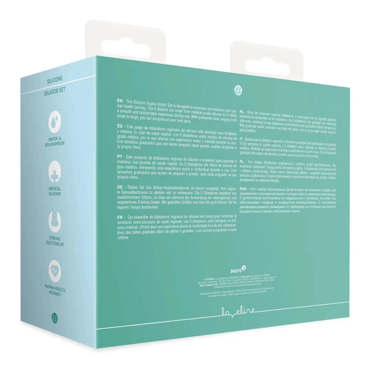 Dylator dopochwowy, seria Silikonowa, 5 rozmiarów, medyczny silikon, ergonomiczny kształt