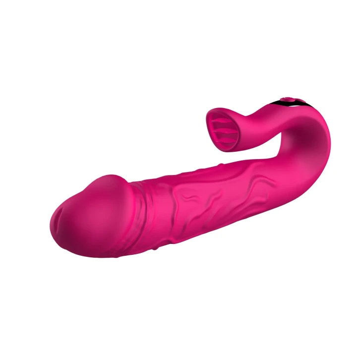 Dildo Realistyczny z Wibracją, Silikon Medyczny, 10 Prędkości, Wodoodporny IPX7