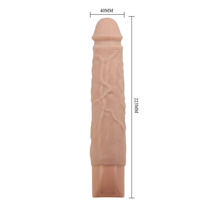 Dildo Pretty Love Osric, 22,3 cm, 10 trybów wibracji, wodoodporny silikon