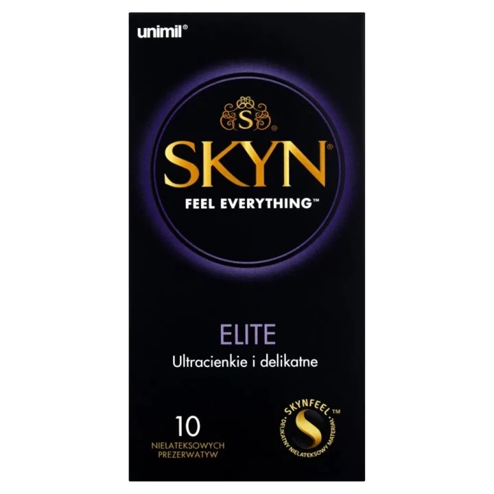 Prezerwatywy Skyn Elite, 10 sztuk, 53 mm, ultracienkie, nielateksowe