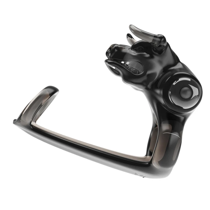 Pierścień erekcyjny BULL WARRIOR, 10 funkcji wibracji, wodoodporny, TPE ABS