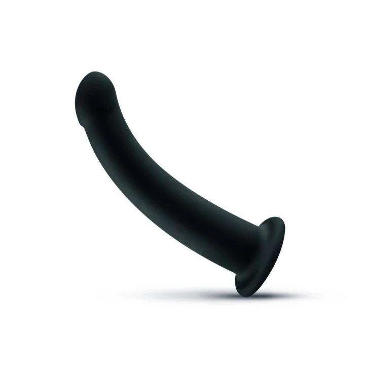 Dildo No-Parts Parker 19,5 cm, silikon, czarny, ergonomiczną formą, przyssawka