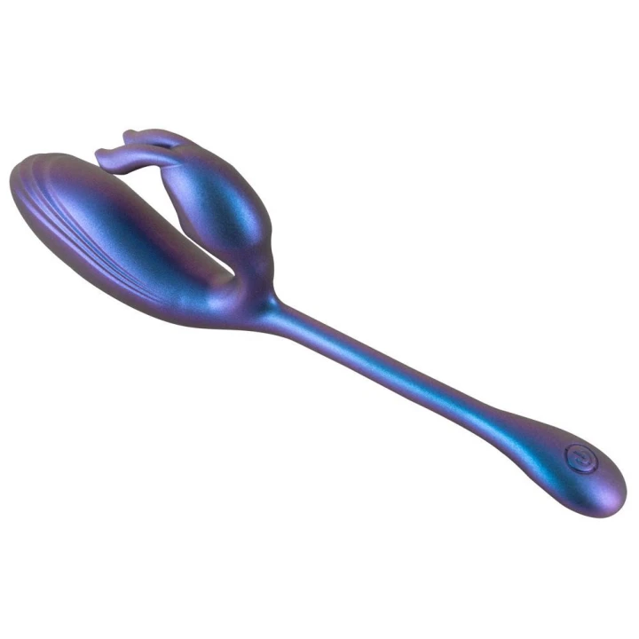 Wibrator podwójny Sweet Smile, silikonowy, elastyczny, 10 trybów wibracji, 125 g