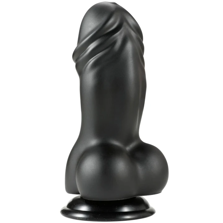 Dildo PVC INFERNO Fat Boys 19 cm, średnica 7 cm, z przyssawką, kompatybilny z uprzężą