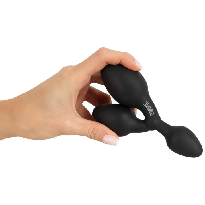 Korek analny Black Velvets, silikonowy, potrójny, 3 rozmiary, od 1,2 cm do 3,9 cm