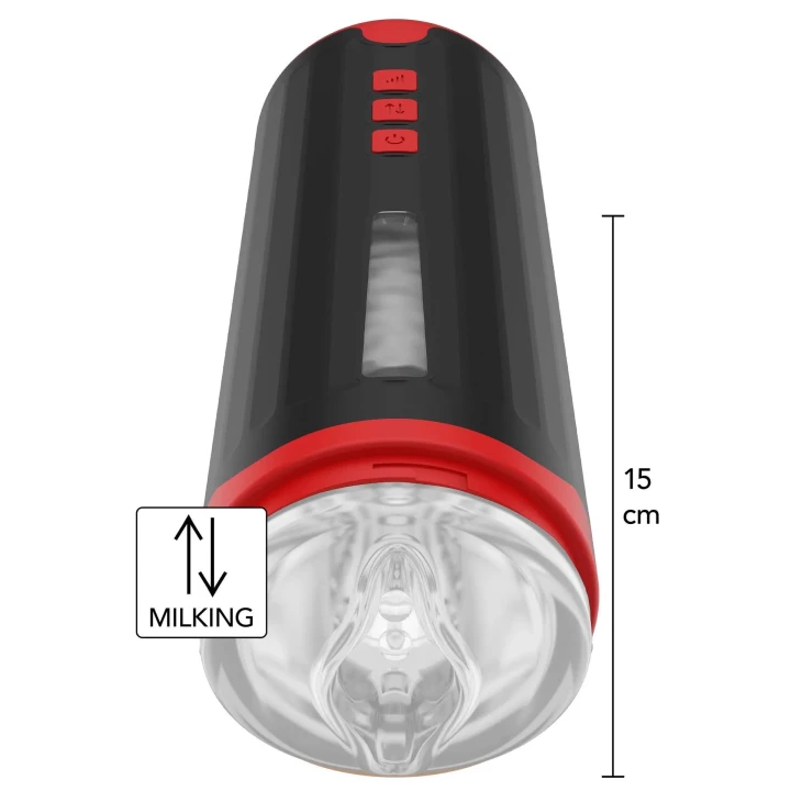 Masturbator automatyczny FUSION X – wibracja, ruchy dojenia, wodoodporny IPX4