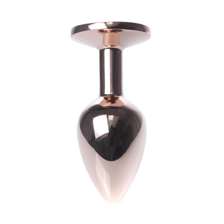 Korek analny (plug) MyLove Toys – stal nierdzewna, czerwono-złoty, 7 cm x Ø2,7 cm