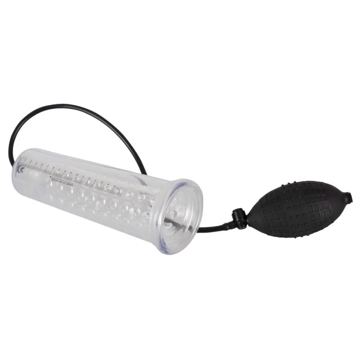 Pompa próżniowa do penisa Fantastic – przezroczysty cylinder, silikonowa tuleja, rękaw z nubami