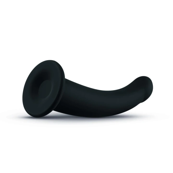 Dildo No-Parts Parker 19,5 cm, silikon, czarny, ergonomiczną formą, przyssawka