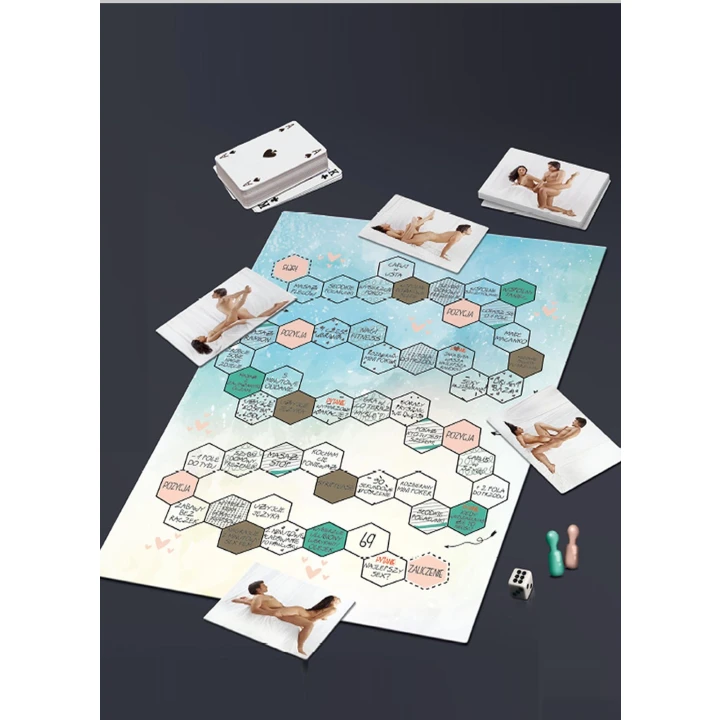 Gra - Miłosne Igraszki: Emocjonująca gra dla par, 52 karty, plansza, instrukcja