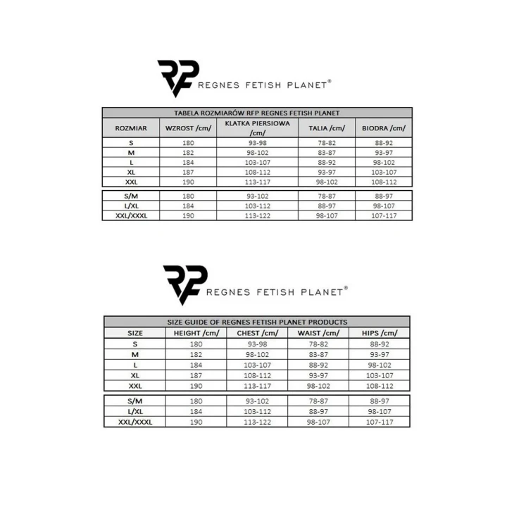 Majtki typu Open Back REGNES FETISH PLANET z dekoracyjnym elementem i zapięciami L/XL
