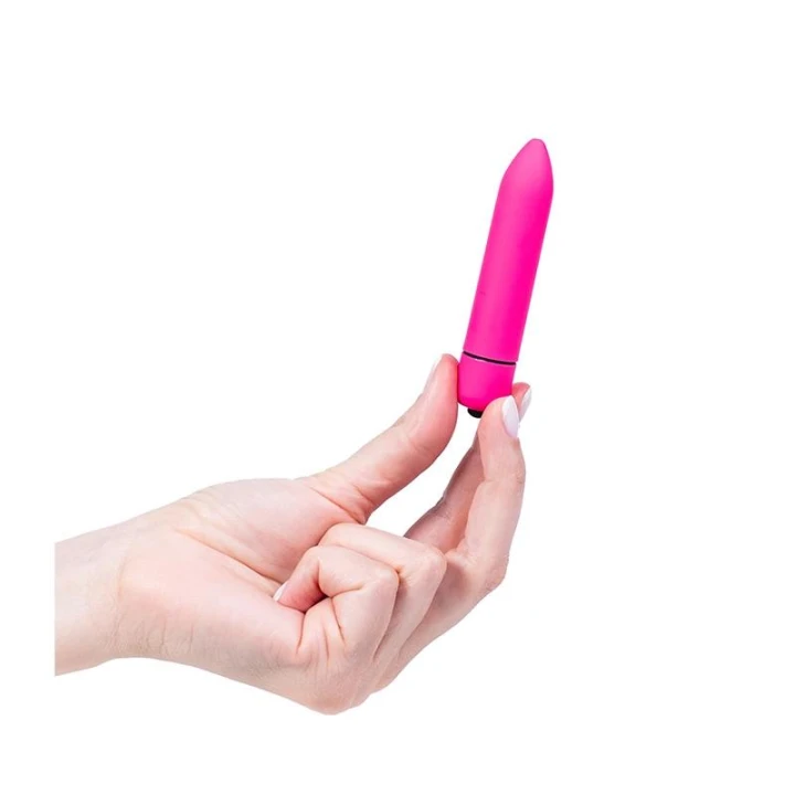 Wibrator punktowy Pink Vibro Mini Bullet – 10 trybów, zasilanie AAA, 9 cm