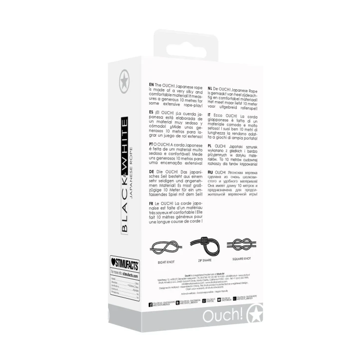 Sznurek do krępowania 10m - Japoński, gładki, 0,8cm średnicy