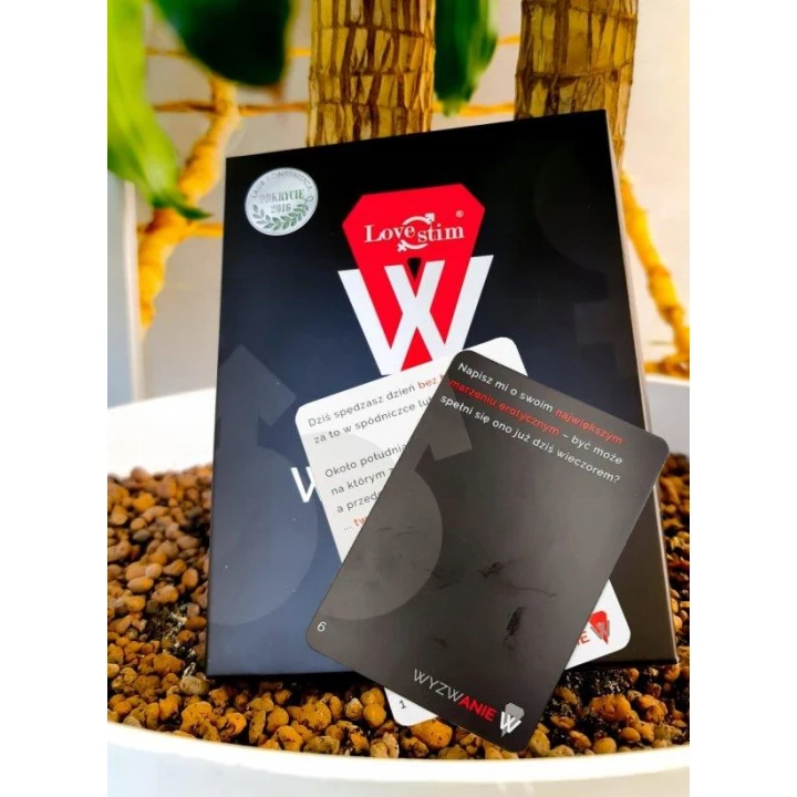 Gra erotyczna interaktywna LoveStim, 60 kart z zadaniami, dla par w każdym wieku