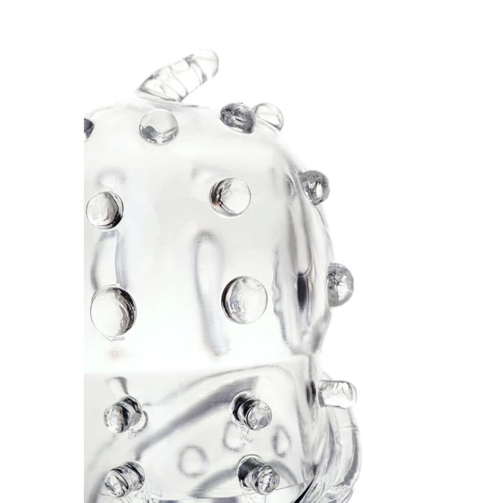 Osłona na penisa A-TOYS, TPR, elastyczna, przezroczysta, 15,5 cm