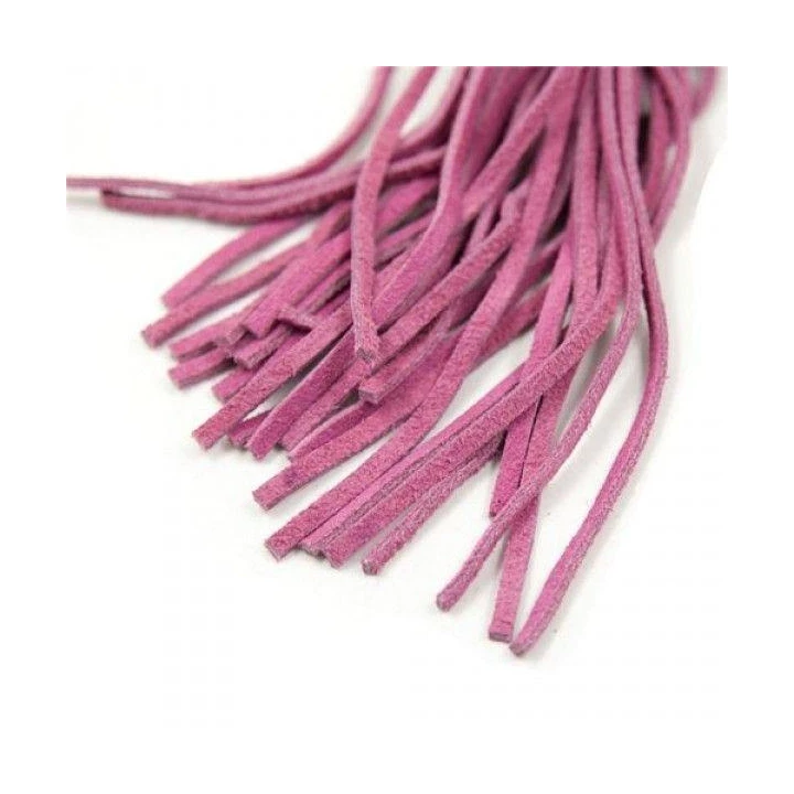 Whip skórzany Fetish Art z frędzlami - Cat o' Nine Tails, różowy