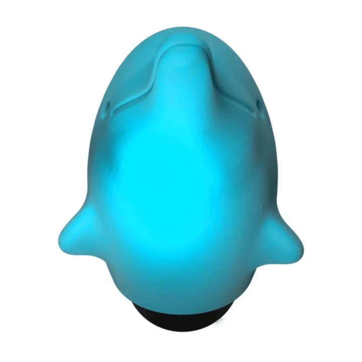 Stymulator łechtaczki, Dolphin - silikon medyczny, wibrujący, 7,5 cm