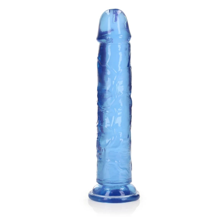 Dildo REALROCK CRYSTAL CLEAR - 9,1” penetracja, przyssawka, bez ftalanów