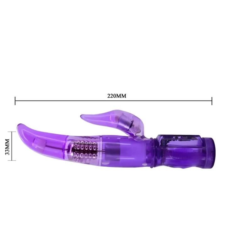 Stymulator łechtaczkowy BAILE - 3 obroty, 3 wibracje, idealny do stymulacji punktu G