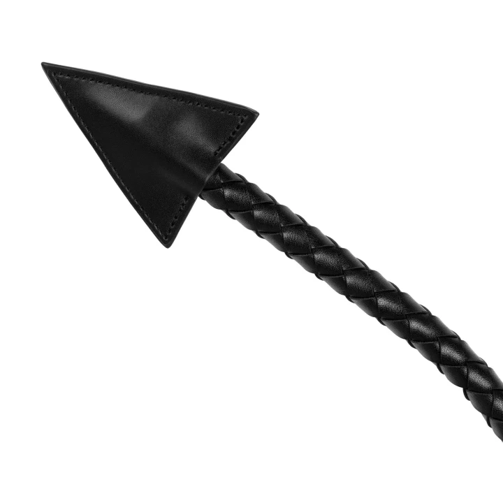 Analny korek metalowy Devil's Tail - Skóra PU, gładka powierzchnia, strzałkowy ogon