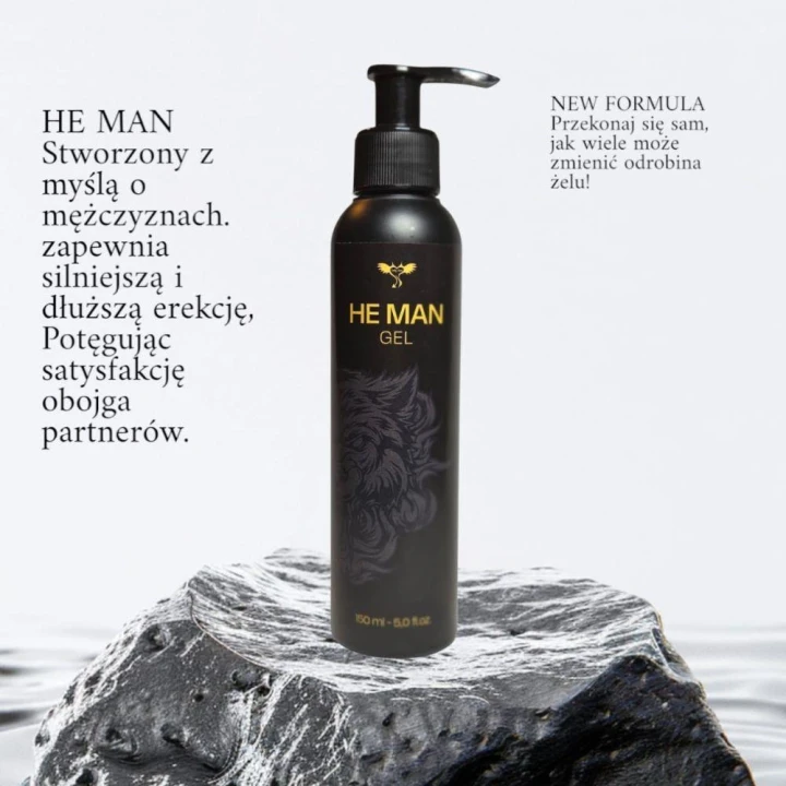 Żel na potencję HE MAN – 150ml, naturalny skład, szybkie działanie, intensywne doznania