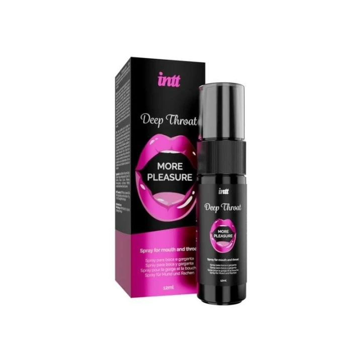 Spray do ust Intt Deep Throat 12 ml - ekstra miętowy smak, większy komfort użycia