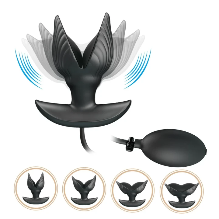 Korek analny – PRETTY LOVE Manson, silikonowy, napompowany, 10 funkcji wibracji