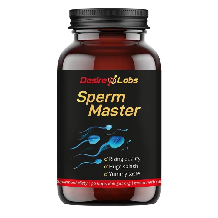 Suplement diety Sperm Master™ - 90 kaps. z L-karnityną, żeń-szeniem i maca