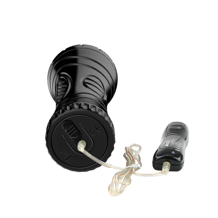 Masturbator analny BAILE z 7 wibracjami, z realistycznego TPR, żebrowany wnętrz.