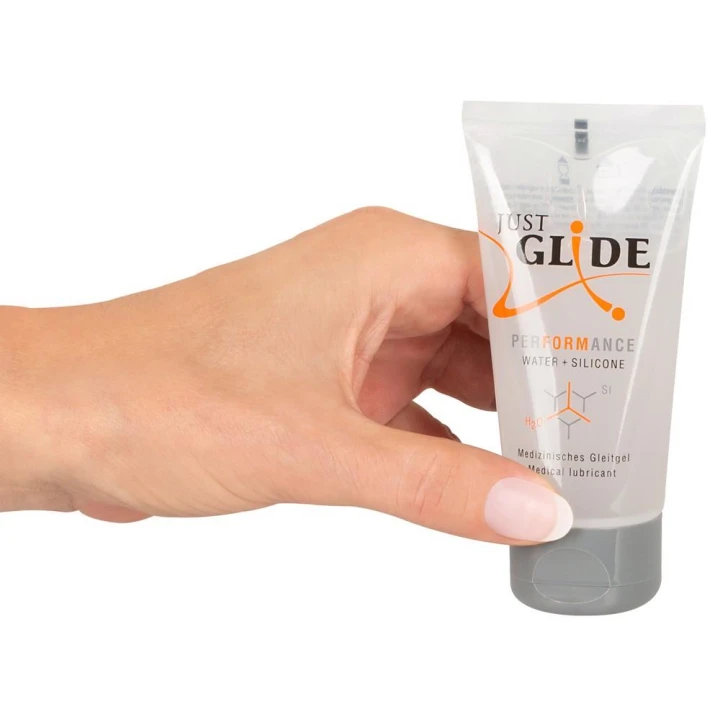 Lubrykant na bazie wody Just Glide Performance, 50 ml - długotrwały, wegański, delikatny