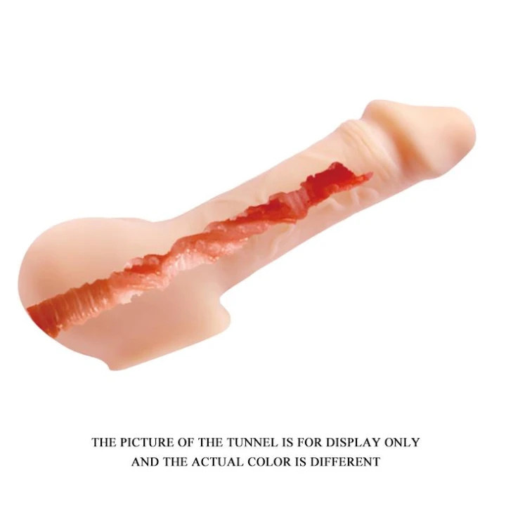 Stroker analny BAILE - większy rozmiar 9,5'', wodoodporny, miękki materiał TPR