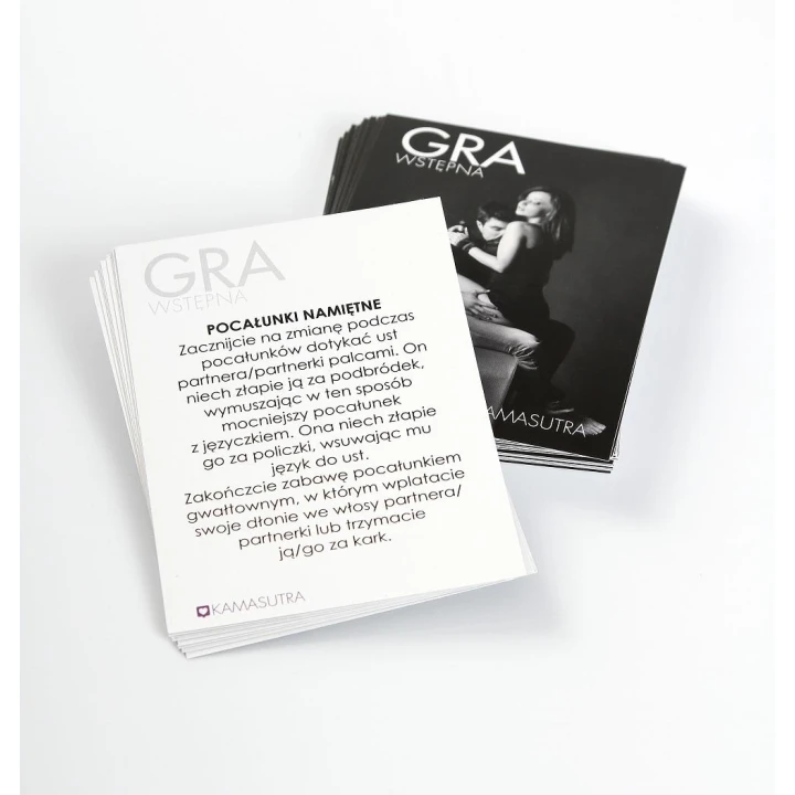 Gra towarzyska dla par - Akademia Miłości - Kamasutra - 49 kart z zadaniami, eleganckie wydanie
