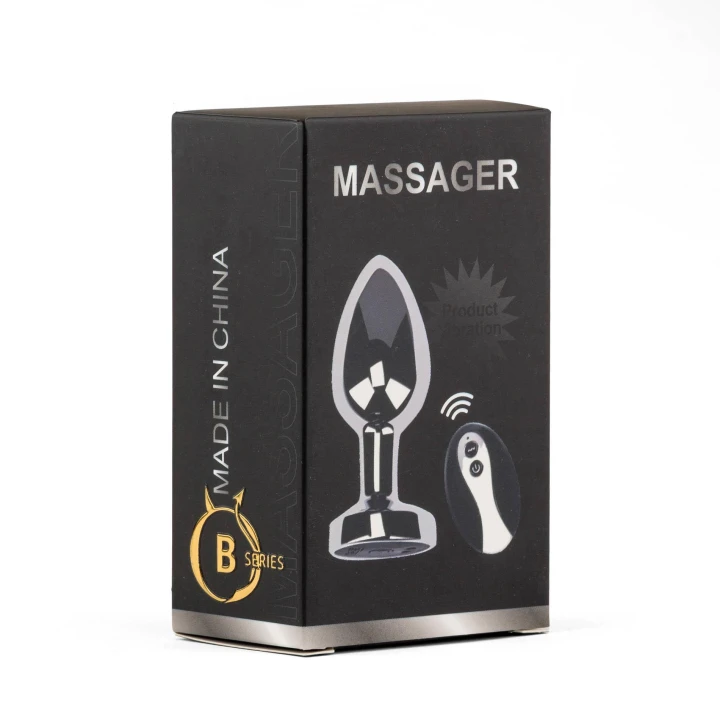 Wibrator analny (butt plug) Metal Series – pilot, 10 trybów, ładowanie magnetyczne