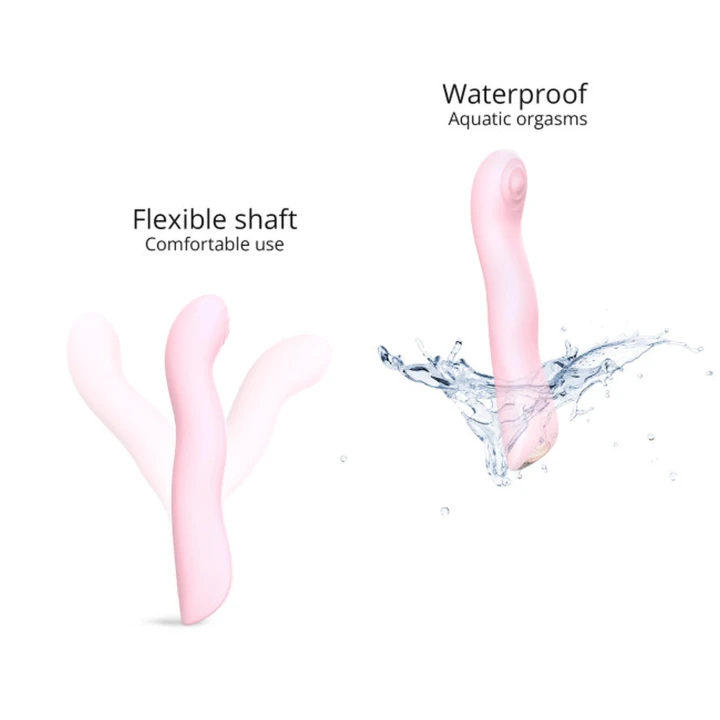 Stymulator łechtaczki SWAP-BABY PINK, silikonowy, 10 trybów stukania i wibracji, wodoodporny