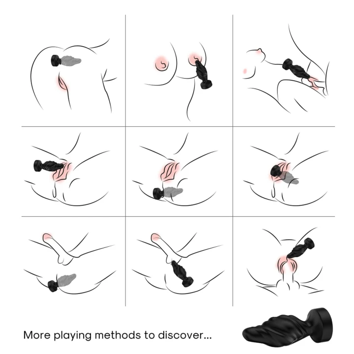 Korek analny Limonster, silikonowy, 9 trybów wibracji, wodoodporny, 10,2 cm