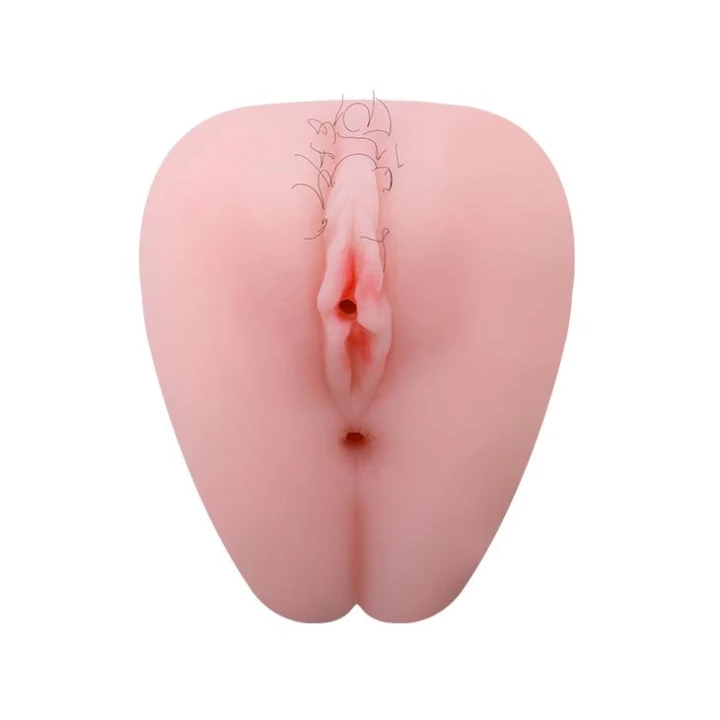 Masturbator BAILE Little Butt, CyberSkin, 2 otwory, regulowane wibracje