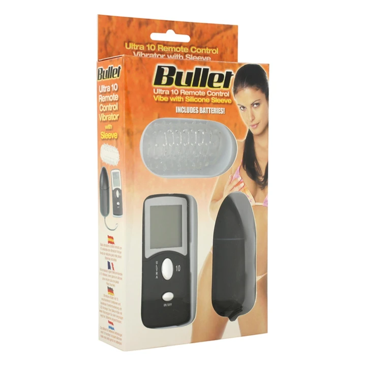 Jajko wibrujące z pilotem BULLET VIBE, 10 trybów, silikonowa nakładka z wypustkami