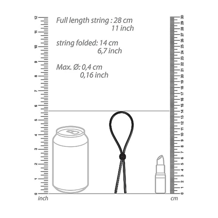 Pierścień regulowany na penisa - Black, silikonowy, wodoodporny, bez ftalanów