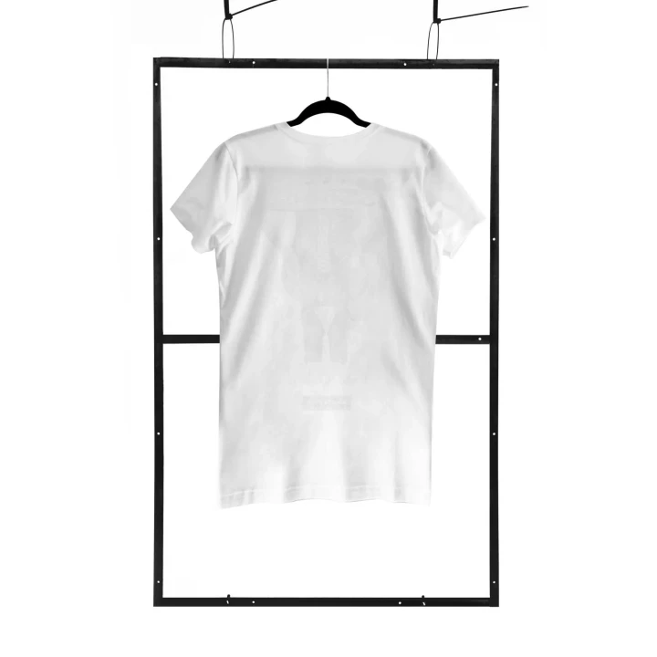 Koszulka męska DEMONIQ MEN, 100% bawełna, biały, regular fit, Oeko-Tex