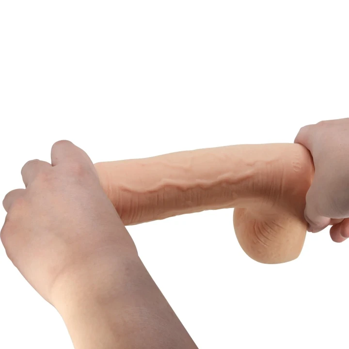 Dildo BAILE - 9,2'' Realistyczny, elastyczny TPR, przyssawka