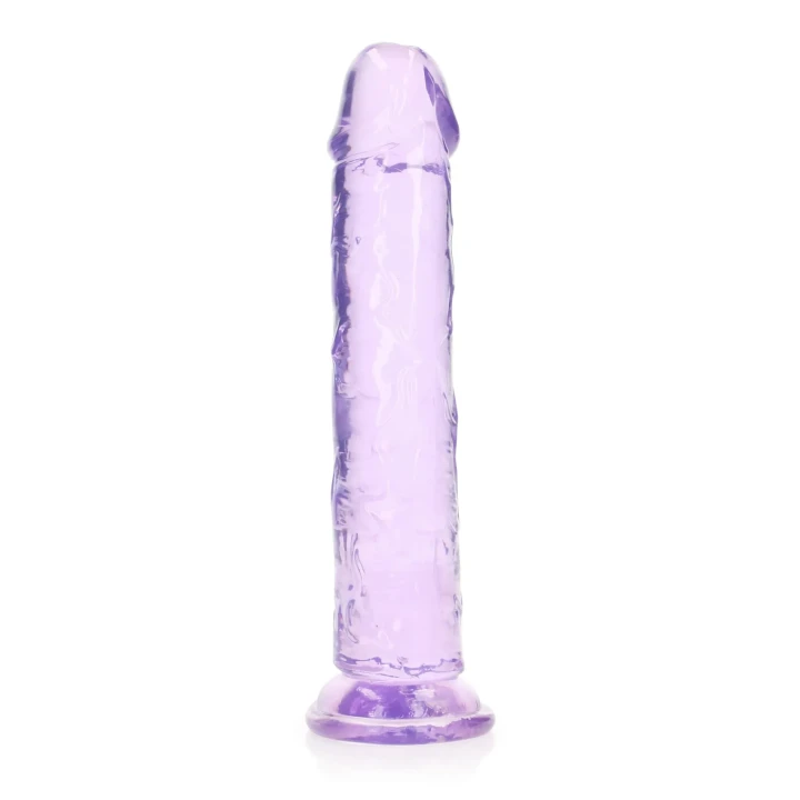 Dildo REALROCK CRYSTAL CLEAR - 9.1'' penet., przyssawka, wodoodporny, bez ftalanów