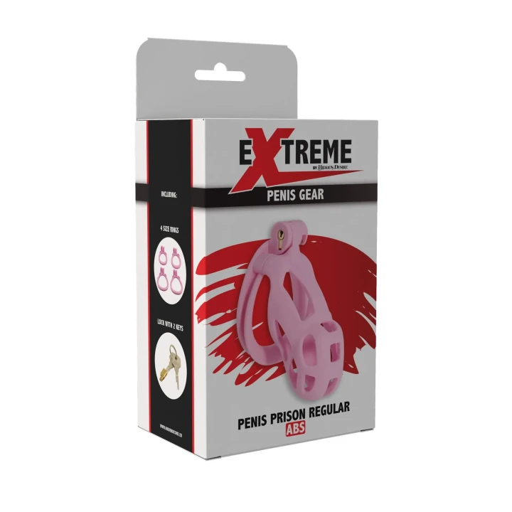 Klatka na penisa EXTRME by HIDDEN DESIRE, ABS Plastyk, 4 rozmiary pierścieni, 10cm