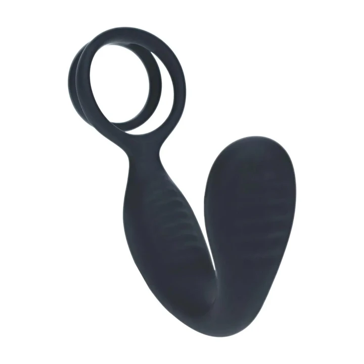 Stymulator prostaty - Premium Silicone, Wibracje, Pierścień na penisa i jądra, 13.6cm