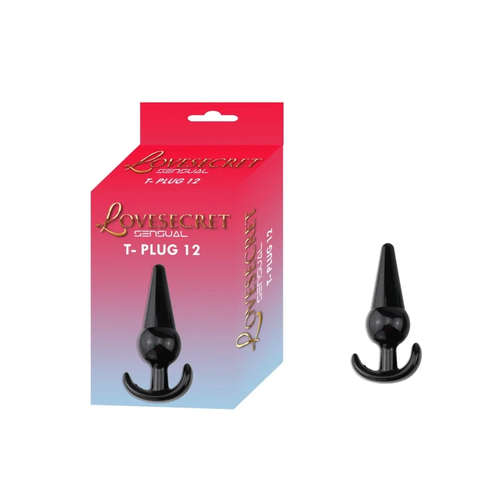 Korek analny Lovesecret Sensual LS21 T-Plug 12, długość 12,6 cm, bezpieczeństwo TPE