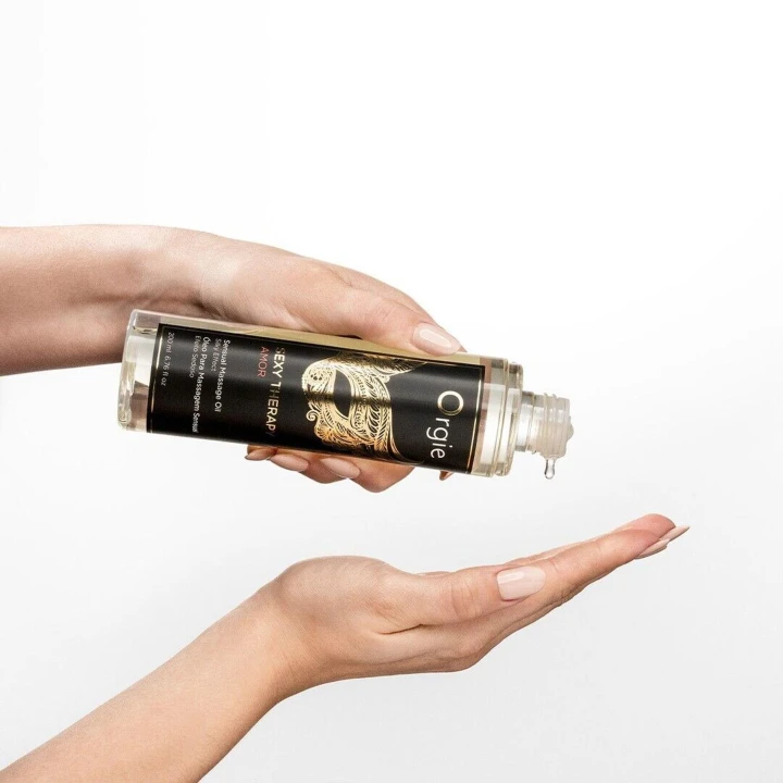 Olejek do masażu, SEXY THERAPY AMOR, hipoalergiczny, 200 ml, nawilżający, z olejem ze słodkich migdałów