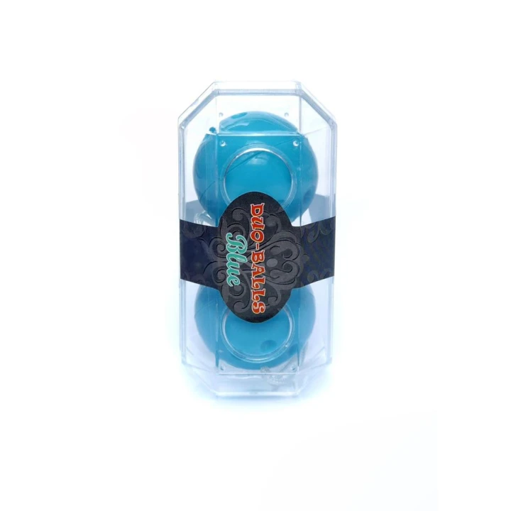 Kulki gejszy Kegla Duo-Balls - stalowe, niebieskie, 3,2 cm średnicy