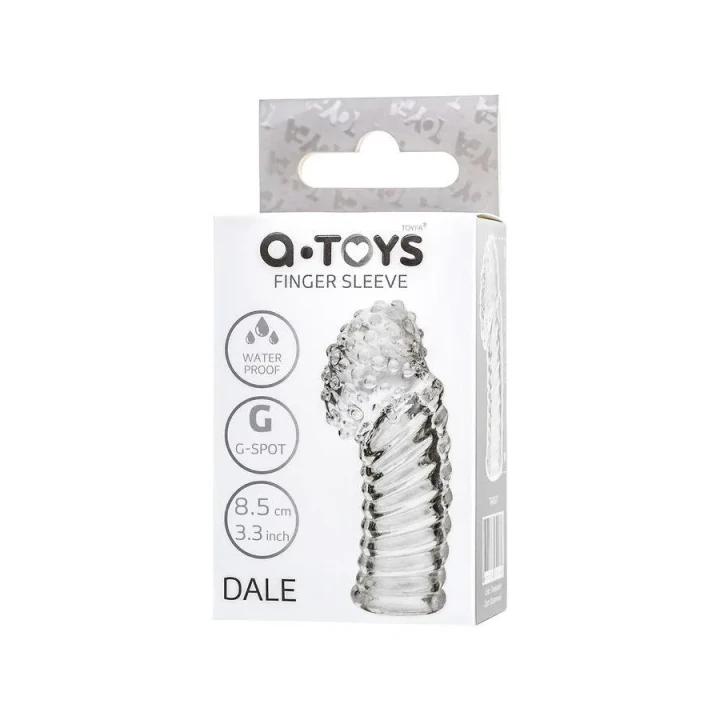 Nasadka powiększająca penisa A-toys, silikonowa, przezroczysta, 8,5 cm