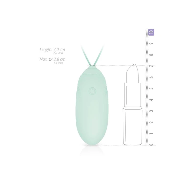 Wibrujące jajko LUV EGG - silikon, 12 ustawień wibracji, wodoodporne